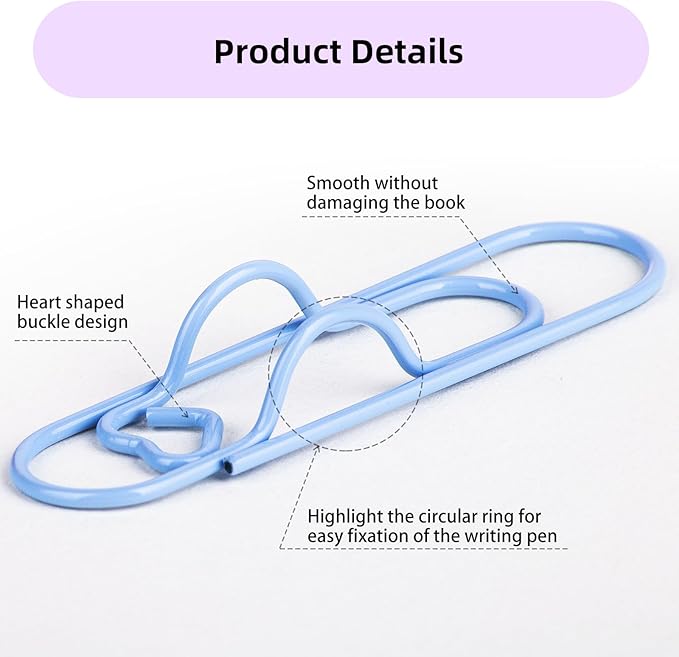 12 Pcs Macaron Color Metal Pen Clips, Stainless Steel Pastel Pen Holders for Office Organization, Students, Teachers, Journals, Notebooks, Planners, Clipboards, Sketchbooks, Diaries and Documents