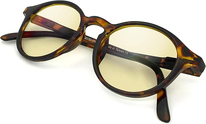 J+S Vision Blue Light Blocking Glasses for Men Women | Computer Gaming Work| Anti Strain Fatigue UV Glare | Medium-Small Fit