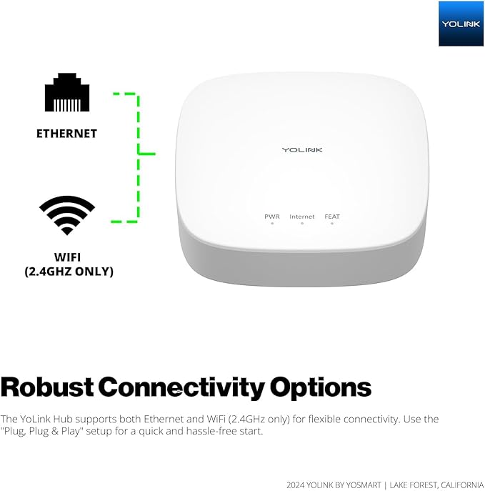 YoLink Water Leak Starter Kit: Hub + 2 Leak Sensor 1 (Silent), LoRa Long-Range, App/SMS/Email Alerts, D2D Offline Triggers, 2 AAA Up to 5-Year Battery, Works with Alexa/IFTTT/Home Assistant