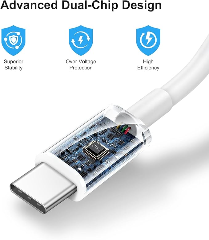 iPhone 17 Charger Fast Charging 20W USB C Charger Block & 10FT Fast Charging Cable Compatible with iPhone 17/17 Air/17 Pro/17 Pro Max/16/15 Series/iPad Pro and More