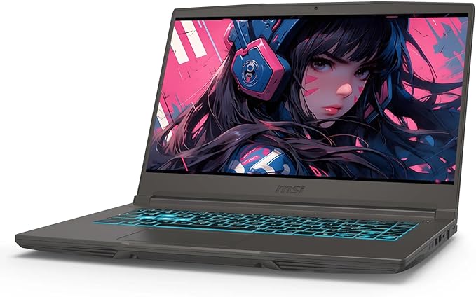msi Thin 15 Gaming Laptop, 15.6" FHD IPS 144Hz, Intel 8-core i5-13420H, NVIDIA GeForce RTX 4050, 16GB RAM, 1TB SSD, Backlit Keyboard, WiFi 6E, Bluetooth, Gray, Windows 11, EAT Laptop Foldable Stand
