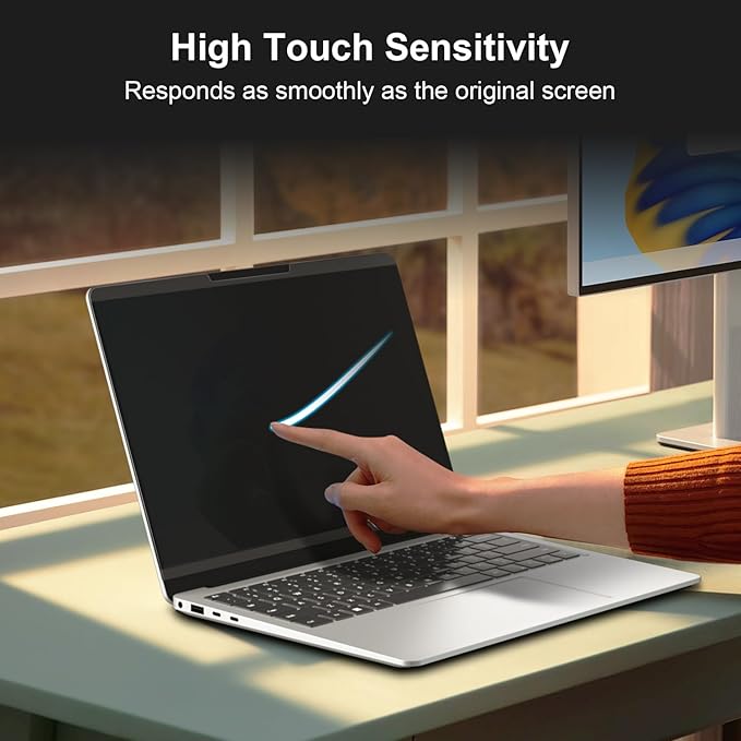 Magnetic Privacy Screen for 13.5 Inch Microsoft Surface Laptop 4/3/2, Removable Anti Glare Surface Laptop 13.5 Screen Protector, Blue Light Filter, Anti Spy Easy Install