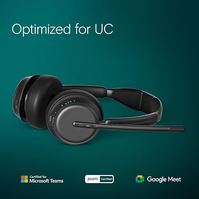 EPOS Impact 1061T ANC - Premium Open Office Headset with Hybrid Adaptive ANC, AI™ Microphone Technology, and Multipoint Connectivity