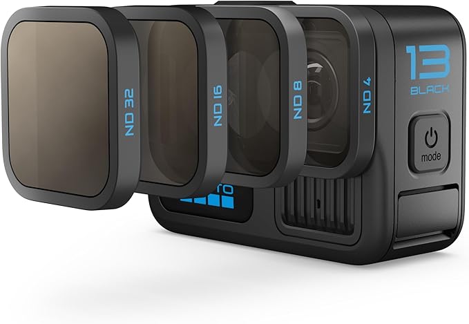 GoPro HERO13 Black + HB-Series Lens Collection - Includes Macro Lens, Ultra Wide Lens, 4 ND Filters, Anamorphic Lens, and Premium Case