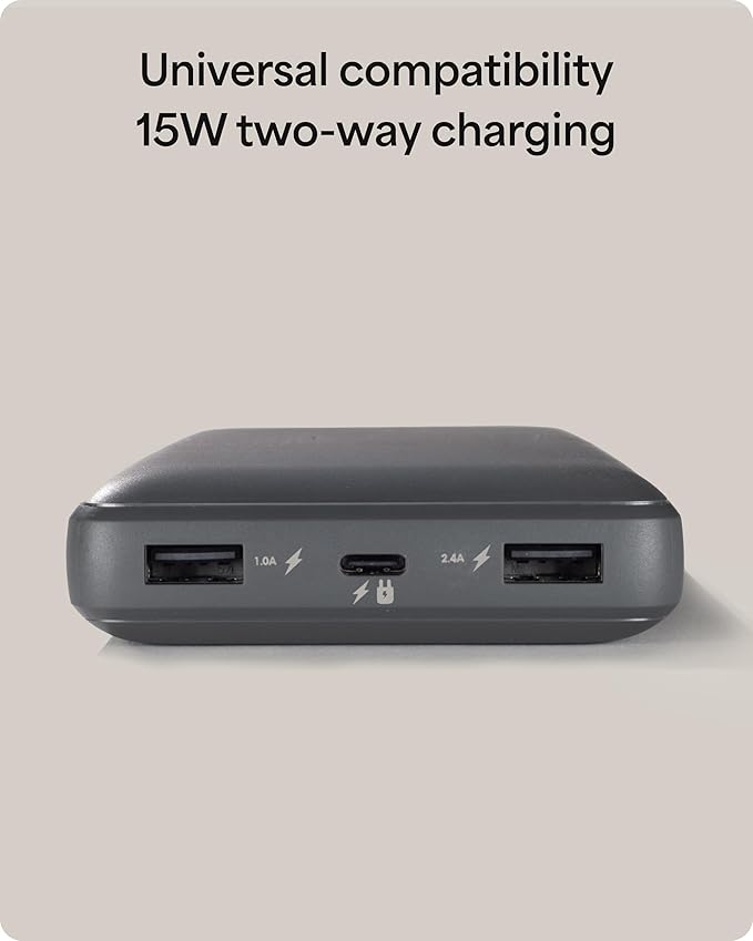 Mophie Powerstation Slim 20,000mAh Power Bank | Thin Extended Power | 15W, Multi-Device