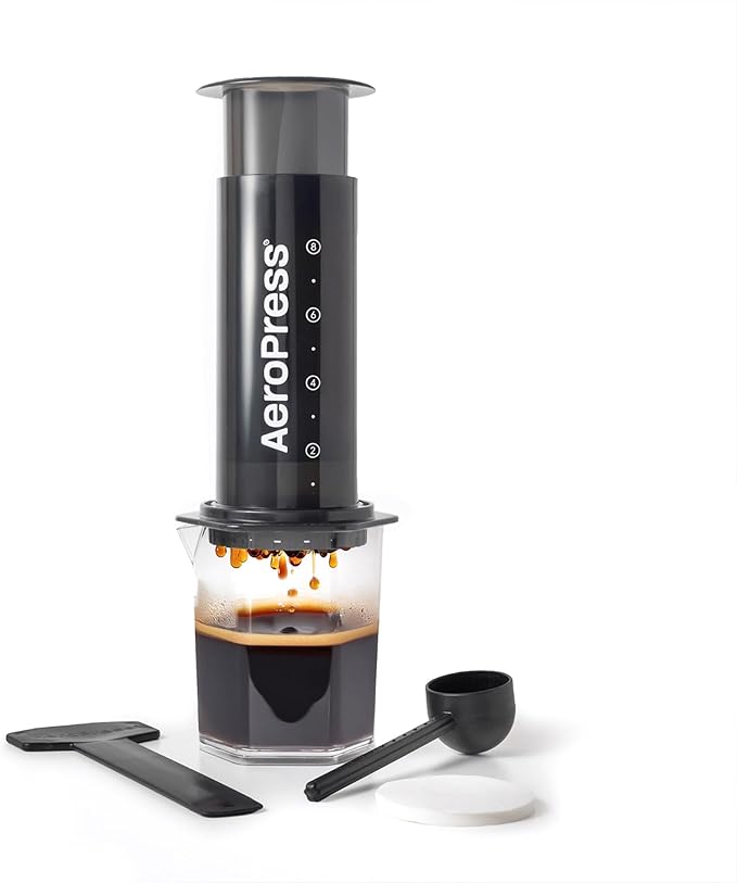 AeroPress Original XL Coffee Press, All-in-One Large French Press, Pour-Over & Espresso Style Manual Brewer, 2 Min Brew for Less Bitterness, More Flavor, Portable Coffee Maker, Travel & Camping