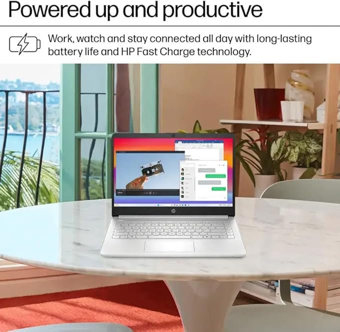 HP Ultrabook, Intel CPU, 8GB RAM, 1.6TB Storage (128GB OnBoard w/ 512GB Portable Drive + 1TB OneDrive), Up to 12 hrs Battery Life, Windows 11 Pro, Natural Silver, w/WOWPC 3-in-1 Bundle