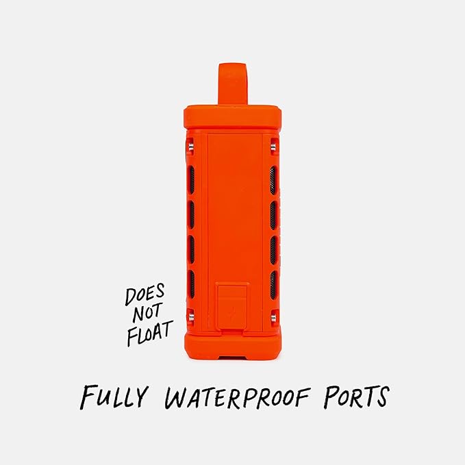 Turtlebox Ranger: Loud! Outdoor Portable Bluetooth 5.4 Speaker | Rugged, Waterproof, Ultra-Portable | Plays to 105db, Deep Bass, Shockproof, Unlimited Pairing for Full Stereo Experience, Orange