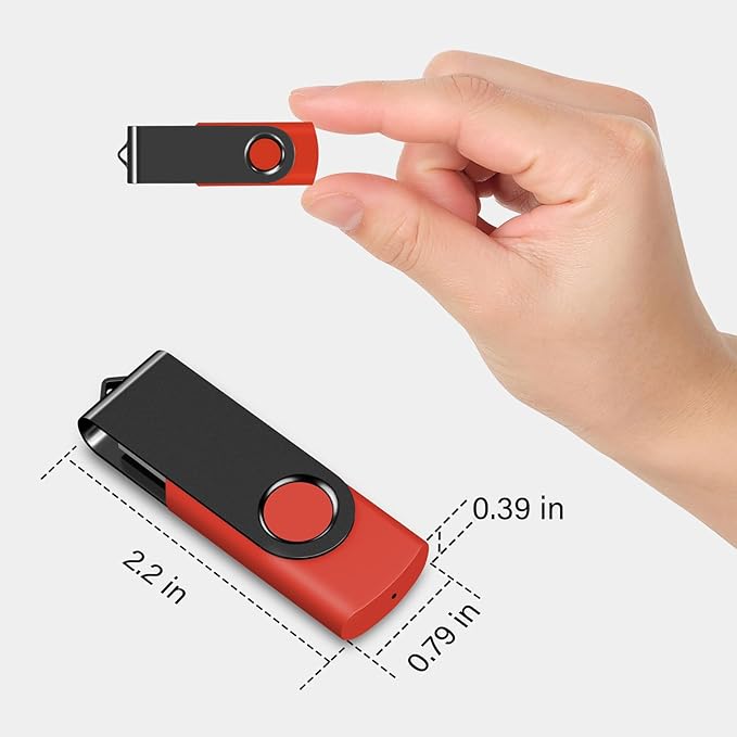 EASTBULL USB Flash Drive Bulk 8GB 20 Pack with Lanyards USB 2.0 Thumb Drive Bulk Memory Stick USB Mass Storage