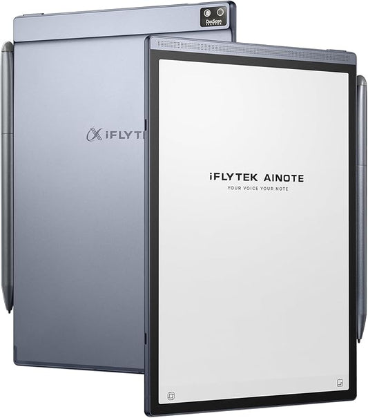 iFLYTEK AINOTE Air 2, 8.2-inch AI Note-Taking Tablet E Ink Tablet with24 Level Adjustable Light,Electronic Notebook with Pen,Voice-to-Text Transcription, Multi-Languages Chatgpt Support