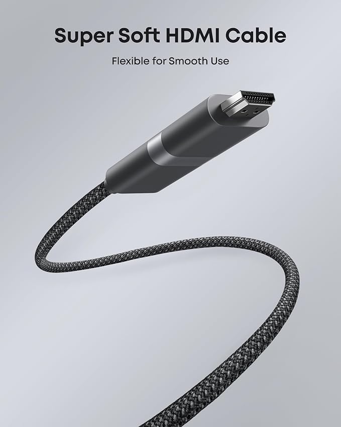 Anker Nano USB C to HDMI Cable Adapter with 140W PD Fast Charging Port,4K@60Hz,Sustainable with Advanced Shielding,Thunderbolt 5/4/3 Compatible,for MacBook,iPhone,HD TV(3FT,Black)