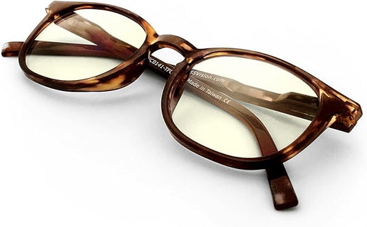 J+S Vision Blue Light Blocking Glasses for Men Women | Computer Gaming Work| Anti Strain Fatigue UV Glare | Medium-Small Fit