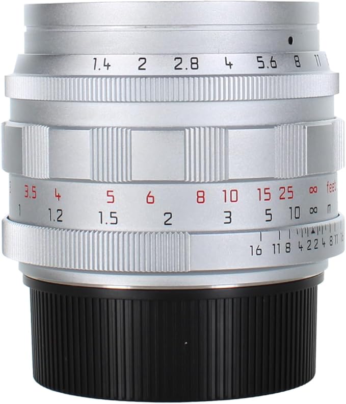 Leica Summilux-M 50mm f/1.4 Lens (2025, Silver) | M-Mount Fast Prime for Portrait & Travel Photography (11714) + Sling Backpack + Photo Software + 64GB Card + Filter Kit + Flexible Tripod + More