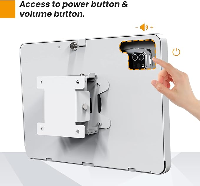 Tablet Wall Mount Compatible with 10.9" iPad 10th, Pro 11" 1 2 3 4, Air 4 5, Air 11", iPad 11"(A16) - BSW101WA