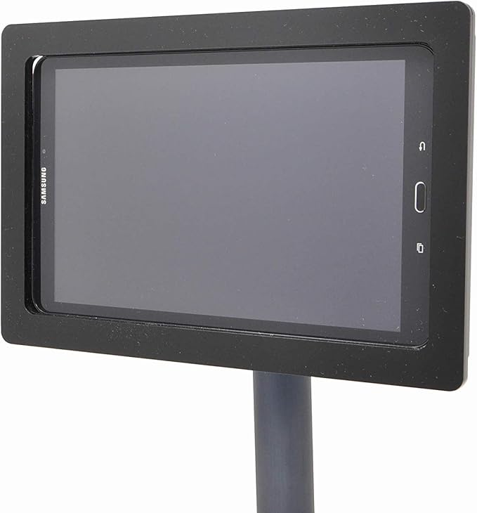 TABcare Security Anti-Theft Acrylic VESA Enclosure for Samsung 9.7" Tablet with Wall Mount Kit (Black, TAB S2 9.7)