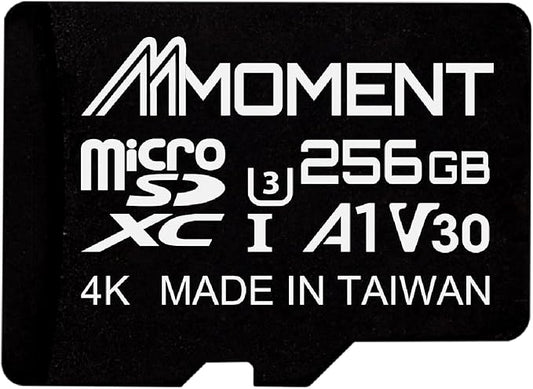 MMOMENT 256GB Micro SDXC Card, MM13 Jolly, A1, UHS-I, U3, V30, Class 10 Compatible, Read Speed Up to 100 MB/s, SWrite Speed Up to 70 MB/s, SD Adapter Included