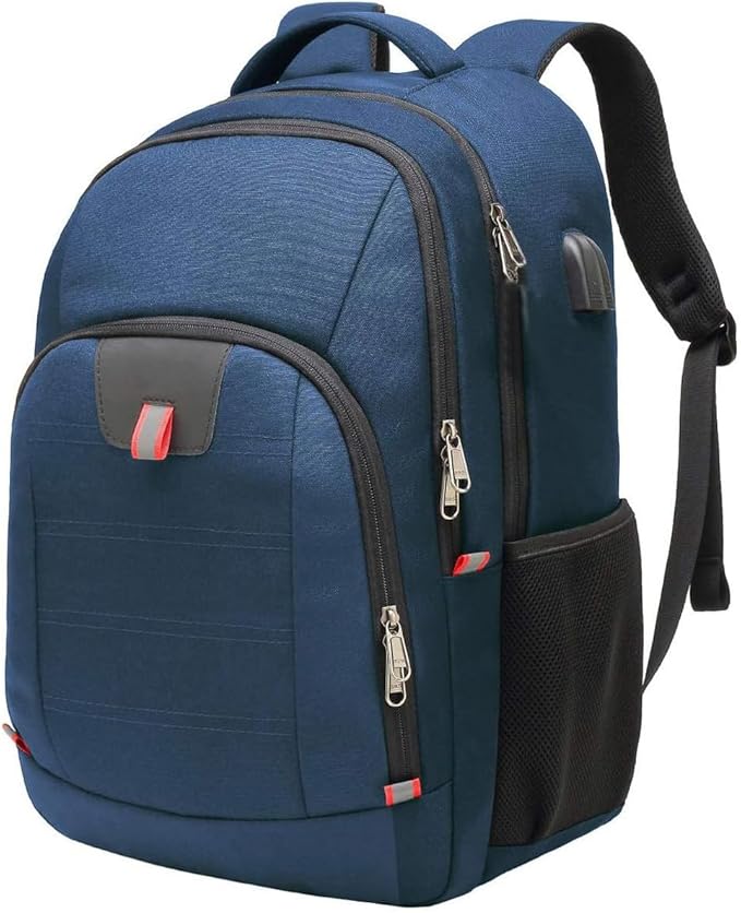 Travel Laptop Backpack, Large Anti-Theft Business Travel Backpack with USB Charging Port, Water Resistant College School Computer Bag for Men/Women for 17 Inch Laptop and Notebook