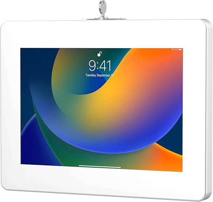 CTA Digital Wall Mount for iPad, iPad Pro, iPad Air, Tablet - White - 11" Screen Support