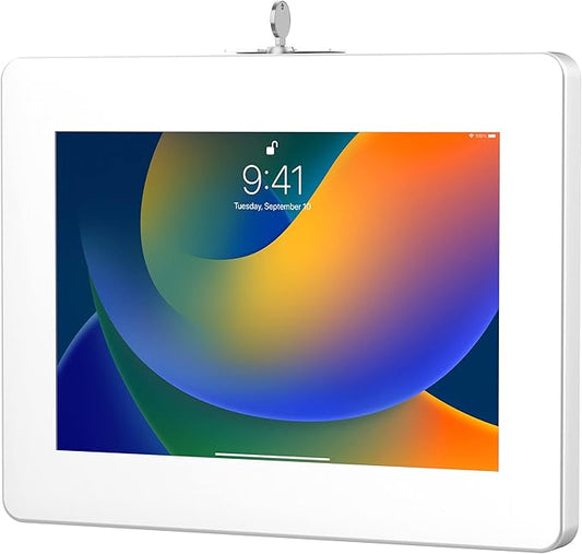 CTA Digital Wall Mount for iPad, iPad Pro, iPad Air, Tablet - White - 11" Screen Support