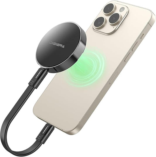 1TB Magnetic Portable SSD, External Solid State Drives with USB-C 3.2 Gen 2x2, Speed Up to 2000MB/s, Compact & Durable, Compatible with iPhone 15/16 Series and Other USB-C Devices, Black