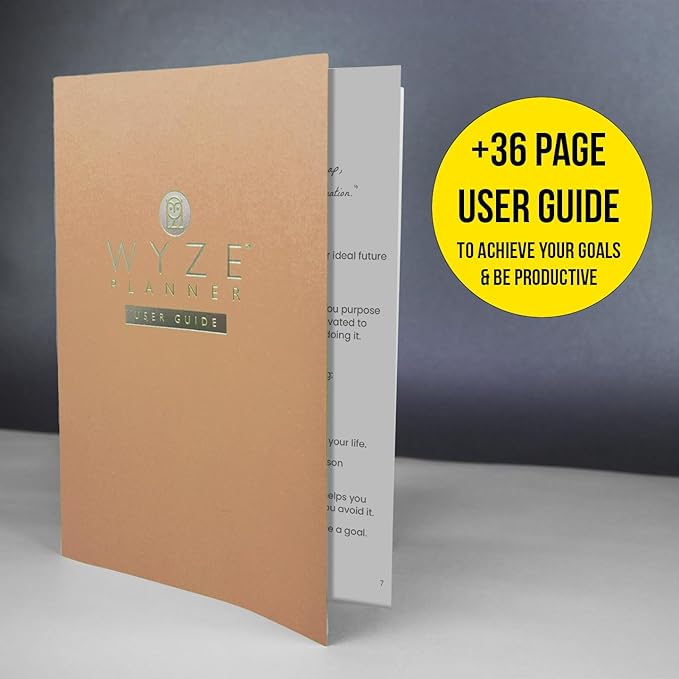 Undated Daily Planner – 1-Year B5 Productivity Organizer with Two-Page Weekly Spread, Goal Setting, Habit Tracker, Weekly & Monthly Pages – Hardcover Time Management Notebook (Rose Gold)