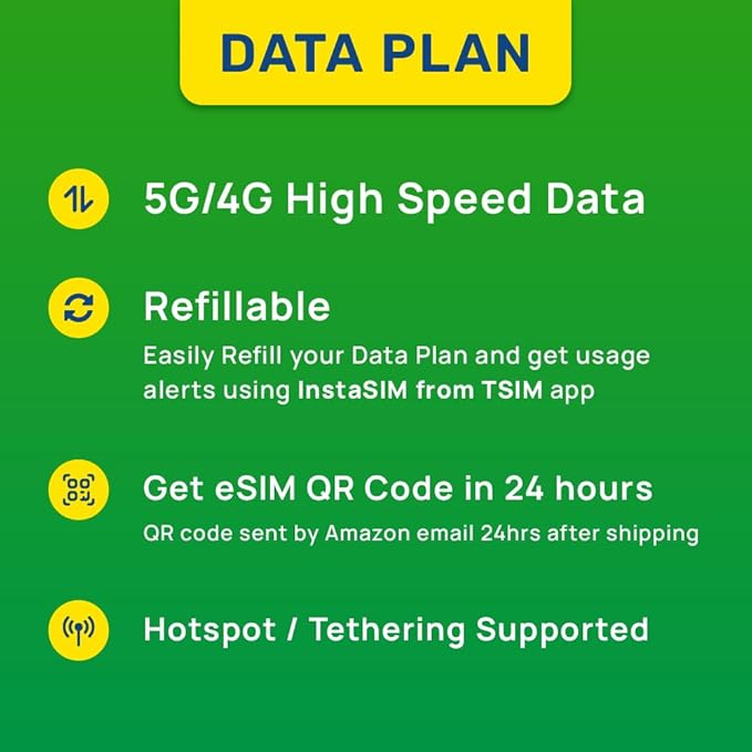 Asia eSIM for 17 Countries | 3GB Super Economy Refillable Plan! QR Code Sent via Email in 24Hrs - Scan & Use Immediately | Auto Activating 30 Day Validity | Hotspot Allowed | Data-Only No Phone Number