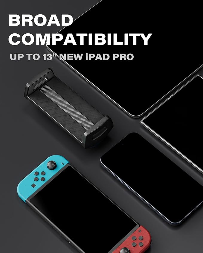 APPS2Car Truck Tablet Holder with Heavy-Duty 4.33" Large Suction Cup, 8-Level Non-Sticky Vacuum Suction Power, Ultra Stable Double-Rib Adjustable Arm, Tablet Car Mount for iPad Pro Air Mini Samsung