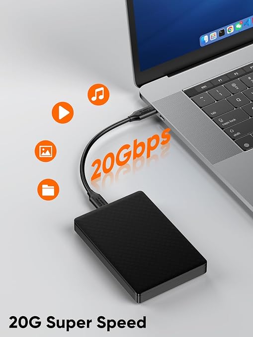 CableCreation USB C Short Cable 0.5ft,USBC Monitor 8K@30Hz/4K@120Hz, 240W Type C Charging,20G USBC Data,USB C 3.2 Gen 2x2 for Thunderbolt 4/3,Cellphone, Laptop, Android Auto, Carplay,iPhone 15/16/17