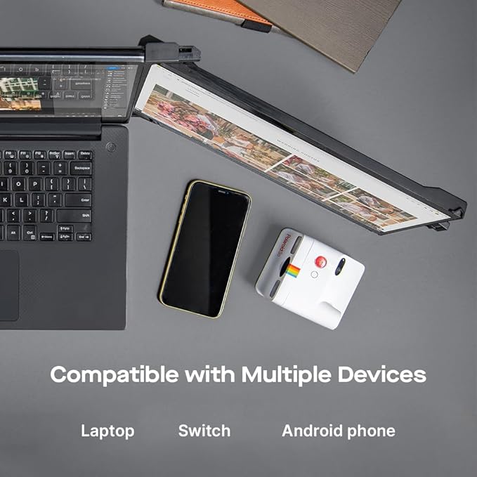 Mobile Pixels New Duex Max DS 14.1'' FHD 1080p Laptop Screen Extender, USB Type-C/HDMI Ports, Portable Monitor for 14'' to 17 Inch Laptops, Compatible with macOS/Windows/Apple/Android/Switch(Black)