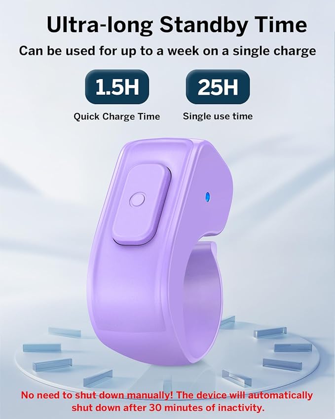 [Case-Friendly] Remote Control Page Turner Ring for Kindle Paperwhite Oasis Scribe Kobo eReaders, Camera Camcorder Remote Controls, Page Turner Clicker for ipad iPhone Tablets with Storage Bag