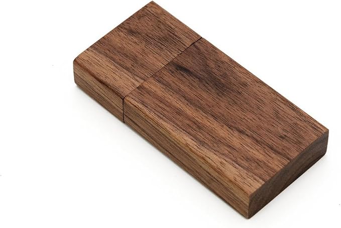 EASTBULL 50-Pack of 8GB Bulk Flash Drives, Wooden USB Flash Drives Walnut Wood Thumb Drive USB 2.0 Memory Stick for Data Storage (8GB, 50 Units)