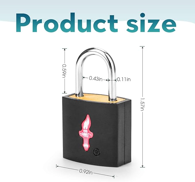 12 Pack TSA Travel Lock,TSA Luggage Lock for Suitcases, Gun Cases & Travel Bags - Solid Brass Security Lock with Color Shell (12 Colors: Black/Juice)