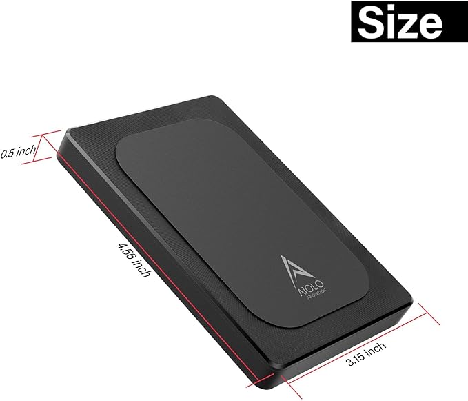 2TB Ultra Slim Portable External Hard Drive HDD-USB 3.0 for PC, Mac, Laptop, PS4, Xbox one,Xbox 360-Super Fast Transmission