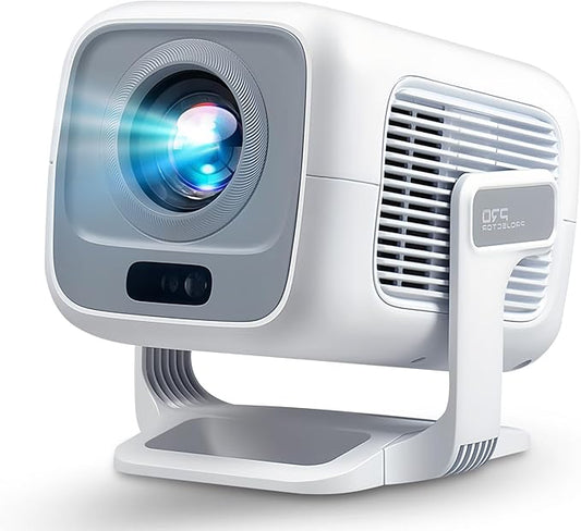 Native 1080P Mini Projector with 4K Support, Auto Focus & Keystone Proyector, Android 11 Smart WiFi 6 Bluetooth 5.4, Portable Outdoor Movie Projectir for iPhone/Netflix/Camping, Home Theater Gift