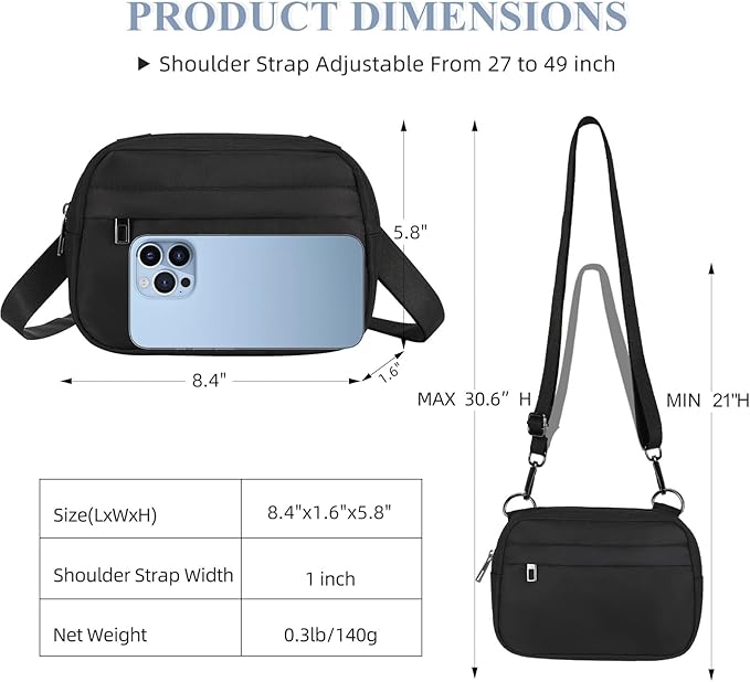 MAXTOP Small Crossbody Bags for Women Belt Bag Fanny Pack with Adjustable Strap