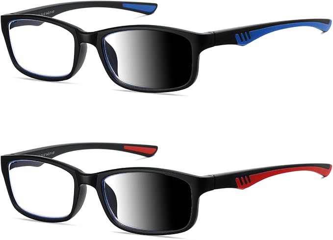 Sport Reading Glasses Men Photochromic Lens Blue Light Blocking Computer Reader Wide Style Spring Hinge Eyeglass LK6082