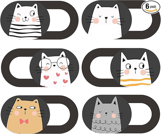 MESMOS Webcam Cover Slide, Cat Lovers Gifts for Women, Cat Lover Themed Thing, Mom Gifts for Women, Laptop Camera Cover Slide Cute (Small)