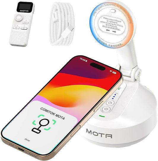 MOTA Auto Face Tracking Only for iPhone, Apple DockKit Certified, 360° Rotation Tripod for iPhone with Remote, No App Required, Phone Tripod Stand Holder for FaceTime, TikTok, YouTube