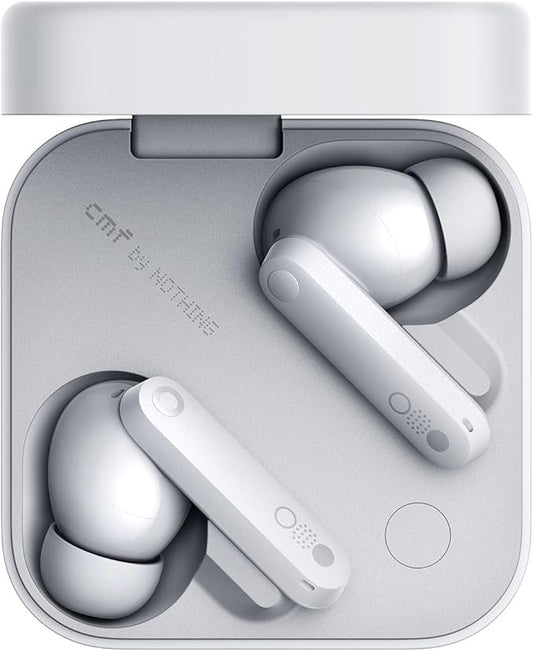 CMF Buds Pro 2 Wireless Earbuds with Smart Dial, 50dB Hybrid Noise Cancelling Earbuds Wireless Bluetooth 5.3, 11mm Bass with LDAC, 6 Hi-Res Audio Mics, 43H Playtime, Fast Charging Case, Light Grey