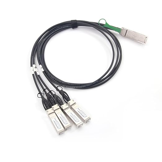 ipolex 40G QSFP+ to 4x10G SFP+ Breakout DAC Twinax Cable for Cisco QSFP-4SFP10G-CU1M, 1-Meter(3.3ft), 40GBASE-CR4 Direct Attach Copper(DAC) Passive Copper Cable, for Cisco, Ubiquiti and More