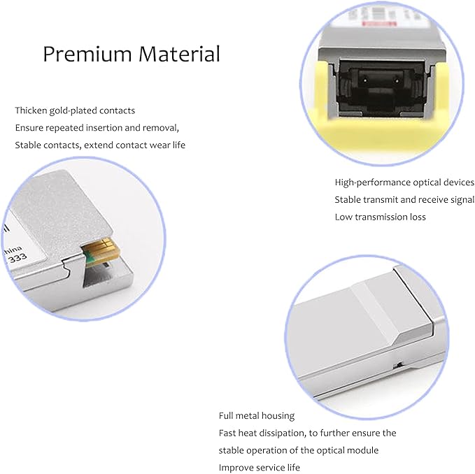 QSFPTEK 100GBASE-ZR4 Module, MINI GBIC QSFP28 1310nm 80km DOM LC SMF Optical Transceiver Module for Juniper Networks QSFP-100GBASE-ZR4