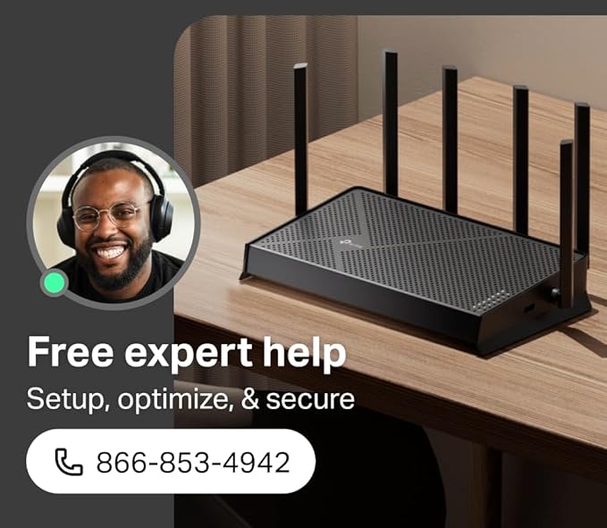 TP-Link Archer BE6500 Dual-Band Wi-Fi 7 Router (Archer BE400) | Dual 2.5 Gbps Ports USB 3.0 | Covers up to 2,400 Sq. ft and 90 Devices | Quad-core CPU| HomeShield, Private IoT, Free Expert Support