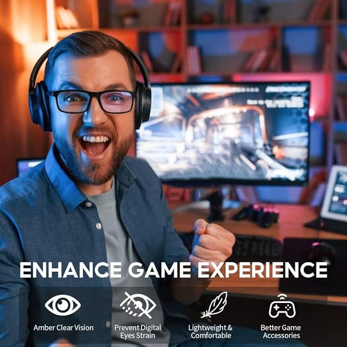 Blue Light Glasses For Women/Men Anti-Fatigue Computer Monitor Gaming Glasses Reduce Eye Strain Bluelight Blocking Glasses Blue