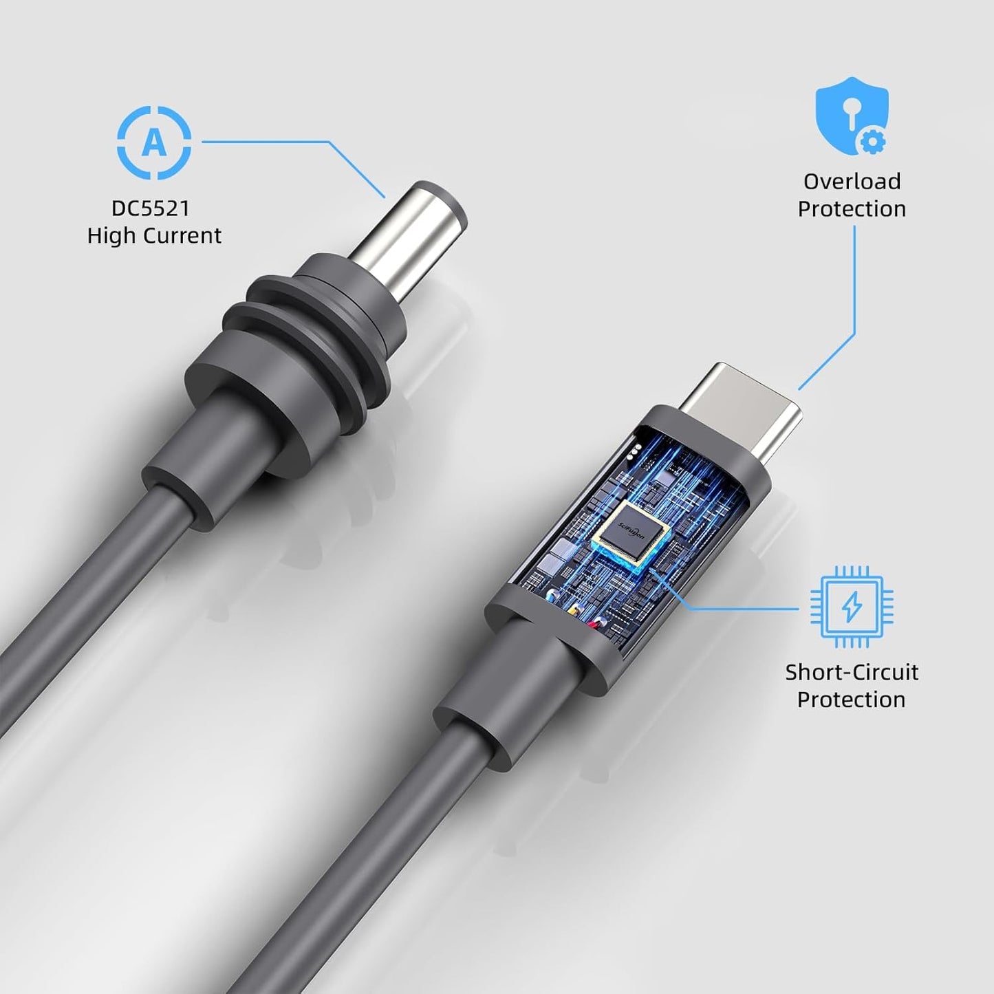 10FT Starlink Mini Cable – Waterproof Starlink Mini USB C Cable, Works with 100W+ PD Source