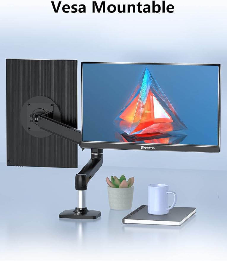 2.5K Portable Monitor, 17.3" QHD IPS Laptop Screen, VESA USB C HDMI Second Computer Gaming Display with 2 Speakers, Travel Monitor for MacBook Phone PS4/5 PC Phone Xbox Switch