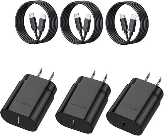 25W Type C Charger，Fast Charging USB C Chargers Block Fast Wall Chargers for Samsung Galaxy S25/S24/S23 S22/S21Ultra/S20/S20 Ultra/Note 20 Ultra，Android Charger