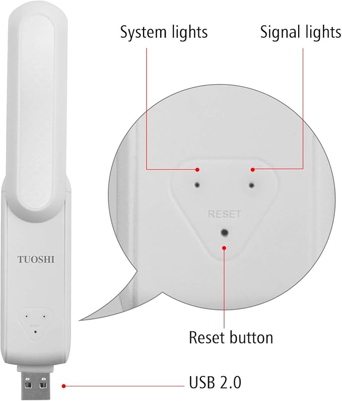 USB WiFi range Extender, Portable 300M Dual Antenna USB WiFi Signal Range Extender Booster Wireless Router Repeater AP Amplifier IEEE802.11 b/g/n