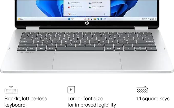 HP OmniBook 5 Flip 2-in-1 Laptop | 14" WUXGA IPS Touchscreen | 10-Core Intel Core 7 150U | 16GB DDR5 512GB SSD | Backlit Keyboard Wi-Fi6E 5MP IR Privacy Camera Win 11 Pro w/DLCA Accessory