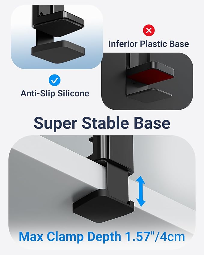 Kindle Travel Stand with Remote Page Turner – Foldable Kindle Holder and Clicker for Hands-Free Reading on Airplanes, Commutes & Camping