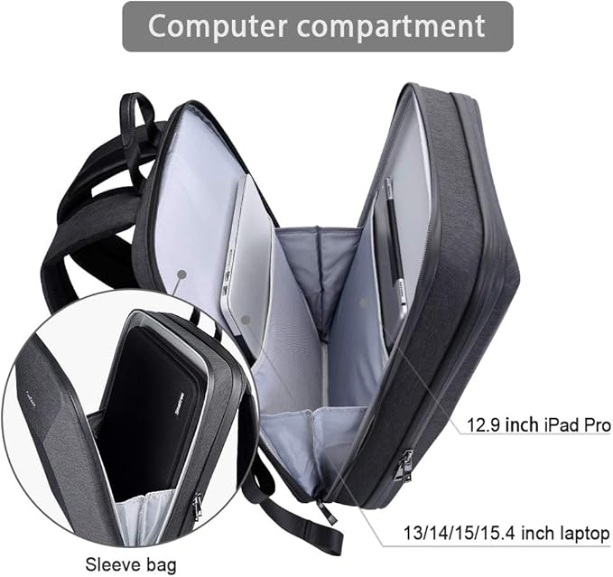 Smatree 15.6 -16 inch Waterproof Man Tech Backpack for MacBook Pro M4 2024 /M3 2023/M2 A2991 A2780 A2485,ROG Zephyrus G15/Zephyrus Duo 15 SE, IdeaPad Gaming 3,ASUS TUF F15/A15 Hard Travel Carrying Bag